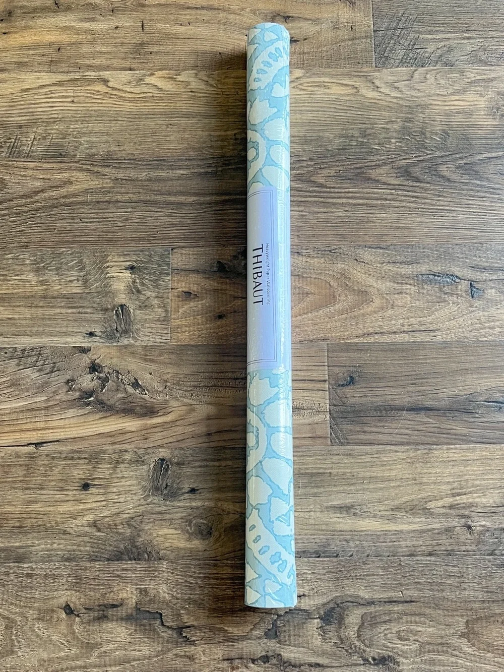 NWT ~ THIBAUT Wallpaper Chamomile T14320 Spa Blue 1 Double Roll Sealed